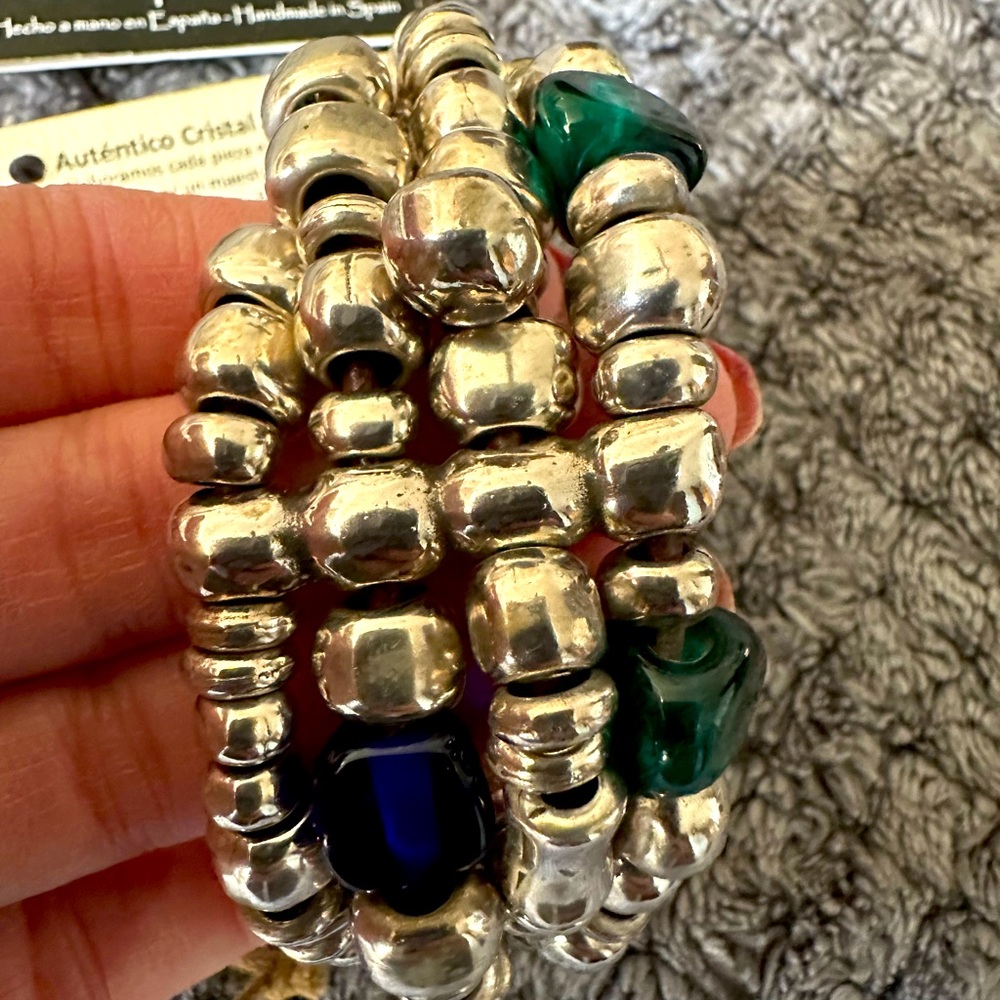 Authentic handmade Muran crystal bracelet from Spain. Brand: 1 para mi
